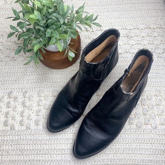 THE WILD PAIR VINTAGE Women's Western Cowgirl Leather Heeled Boots Black 9.5 - Picture 2 of 16